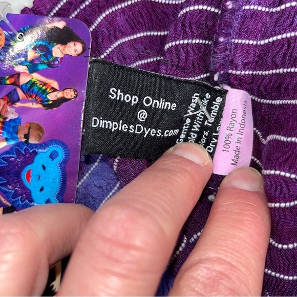 NEW Dimple Dyes Tie Dye Strapless Dress - Picture 5 of 6